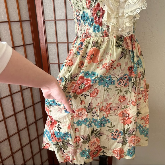 100% Cotton Floral Ruffle Sundress - Picture 10 of 16